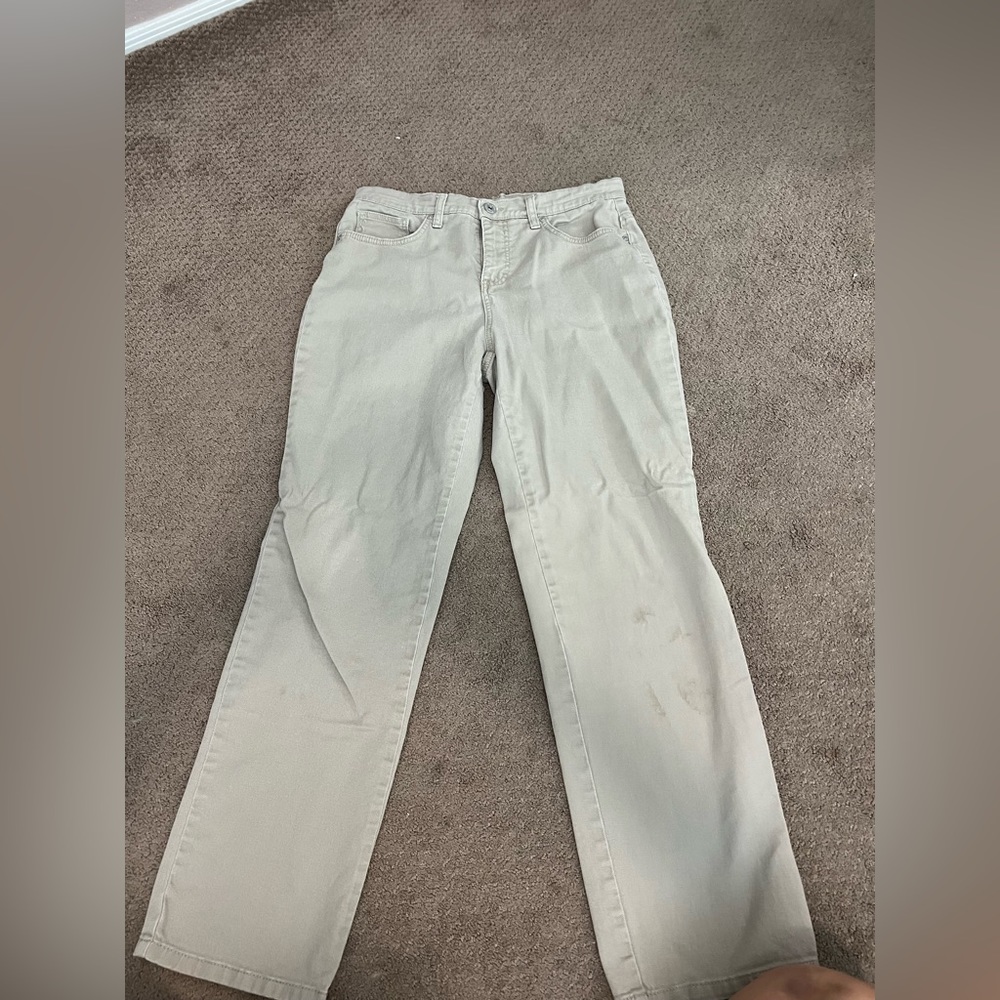 Style&Co Tan Striaght leg Jeans Size 8